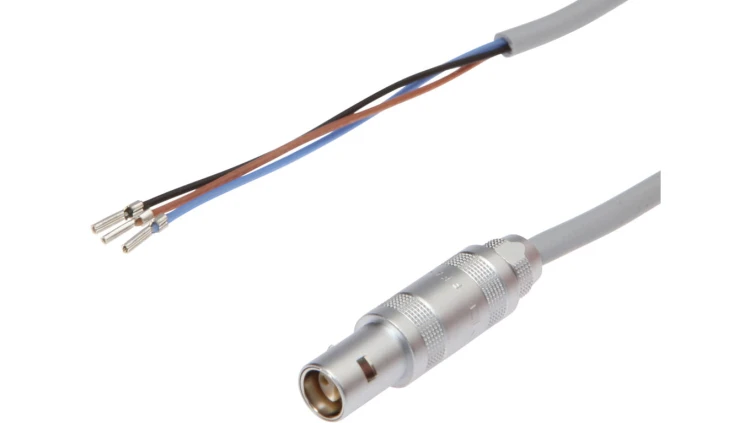 Kabel połączeniowy, 1,2 m, żeński (gniazdo) 3-pinowy prosty, Końcówka z wolnym przewodem, VK12A422