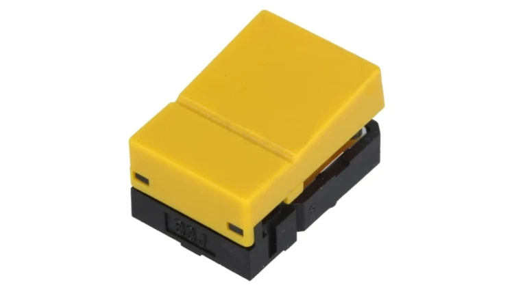 Przełącznik klawiaturowy Poz 2 SPST-NO 0,05A/24VDC żółty THT B3J-1300