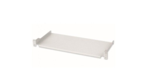 Półka 1U 200mm Rack 19, 2 pkt mocowania, pełna, szara
