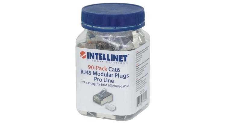 Wtyk modularny RJ45 Cat6, STP, linia Pro, 90 sztuk