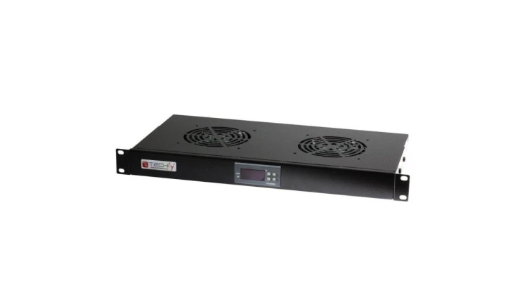 Panel chłodzący 2x23W Rack 19 1U wewnętrzny, termostat LED