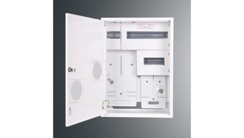 Rozdzielnica n/t licznikowa RZ 11NN P T1F i T3F + 25S PŁYTKA 577x423x135 pełne drzwi IP30 RAL9003