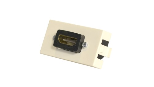 Gniazdo HDMI kątowe moduł 1M 22,5x45 biały Mediabox