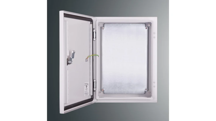 Obudowa n/t z płytą montaż PSH 403015 PROFIT 400x300x150 IP65 IK10 RAL7035 zamek herm.-D5