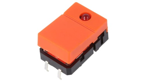 Przełącznik klawiaturowy Poz 2 SPST-NO 0,05A/24VDC LED THT B3J2200