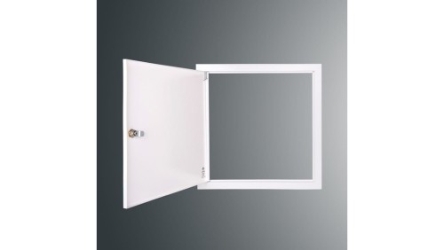Drzwiczki rewizyjne SP 400x400 RAL9003, kołnierz szer.2,5cm