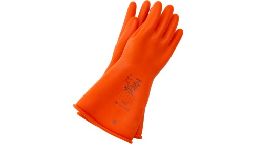 HUBIX H044 2OG Rękawice elektroizolacyjne klasy 2, pomarańczowe 36 cm, do 17 000 V AC/ 25 500 V DC Rozmiar: 9