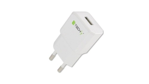 Sieciowa Ładowarka USB 5V 2.1A Slim Biała IPW-USB-21EC