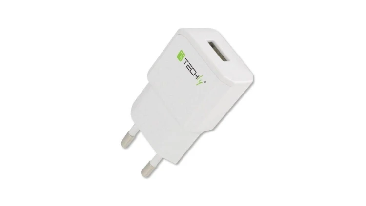 Sieciowa Ładowarka USB 5V 2.1A Slim Biała IPW-USB-21EC