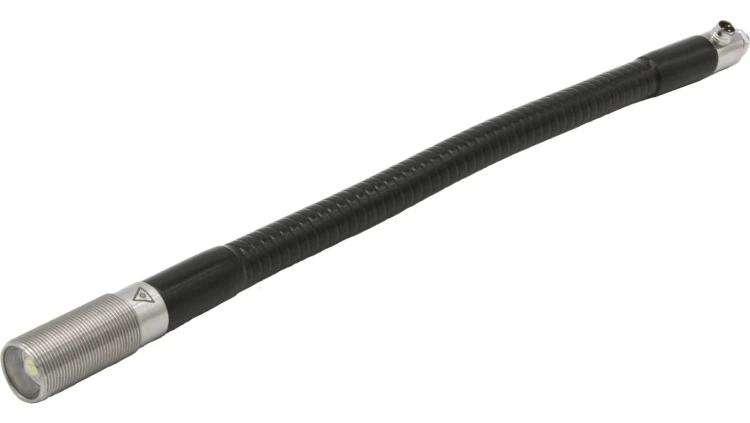 Lampa LED na gęsiej szyi, M18x1, światło białe, 1,95W, 380lx, 5000K, 15-30V DC, EB180170