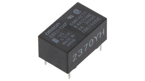 Przekaźnik elektromagnetyczny SPDT cewka 5VDC 0,4A/125VAC 2A/30VDC G6EU-134P-US 5VDC