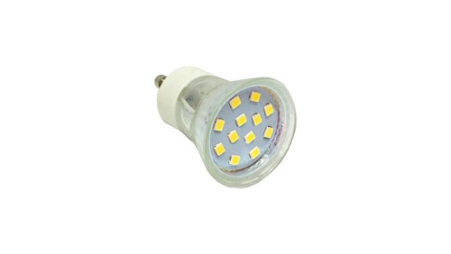 Żarówka GU11 12 led 3W 230V 270 lm zimna biała 6500K