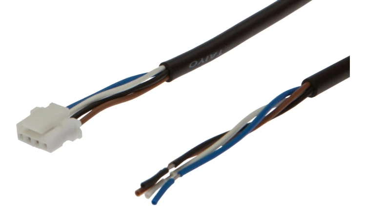 Kabel połączeniowy, 3 m, JST żeński (gniazdo) 4-pinowy prosty, koniec wolnego przewodu 4-pinowy, 4x0,2 mm², VK30E127