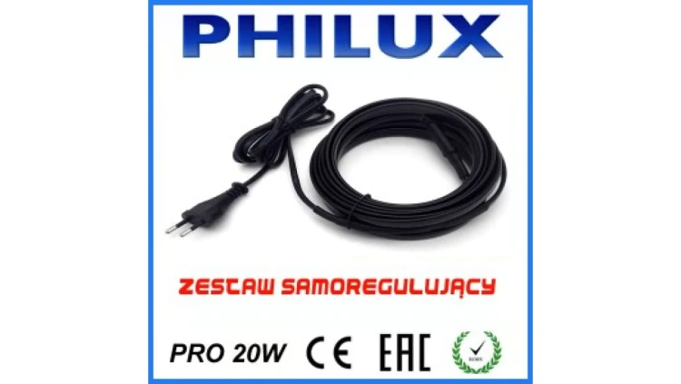 Kabel grzejny samoregulujący z wtyczką PRO 20W/m 3mb