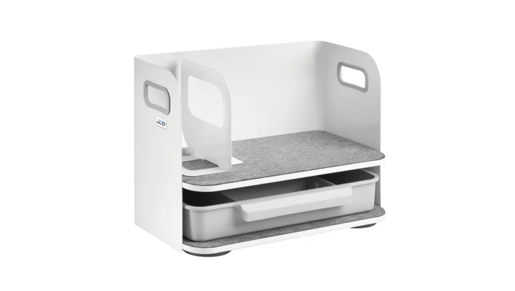 Organizer biurkowy z szufladą Ergo Office, biały, max. 10kg, ER-440