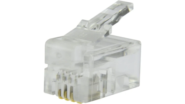Wtyk telefoniczny RJ10 4P4C NEKU WORECZEK 100szt.