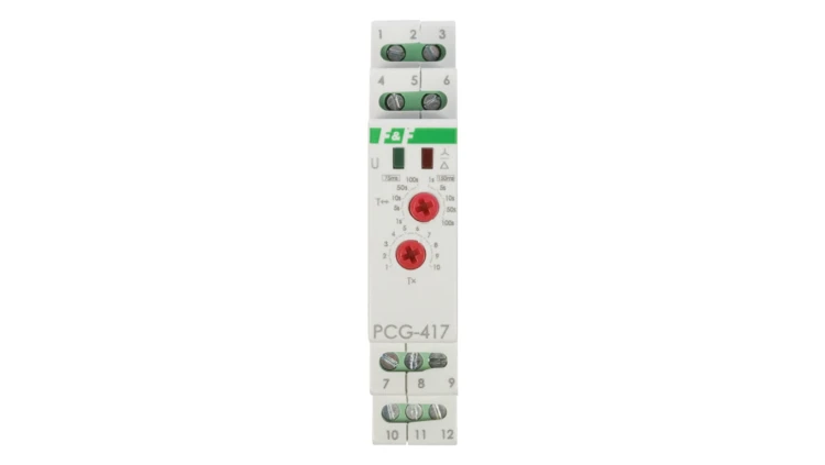Przekaźnik czasowy 2Z 8A 1-1000sek 230V AC, 24V AC/DC gwiazda-trójkąt PCG-417DUO