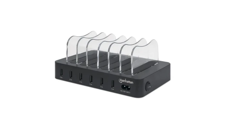 6-Portowa Stacja Zasilająca 6x USB-A 5V 2.4A 50W