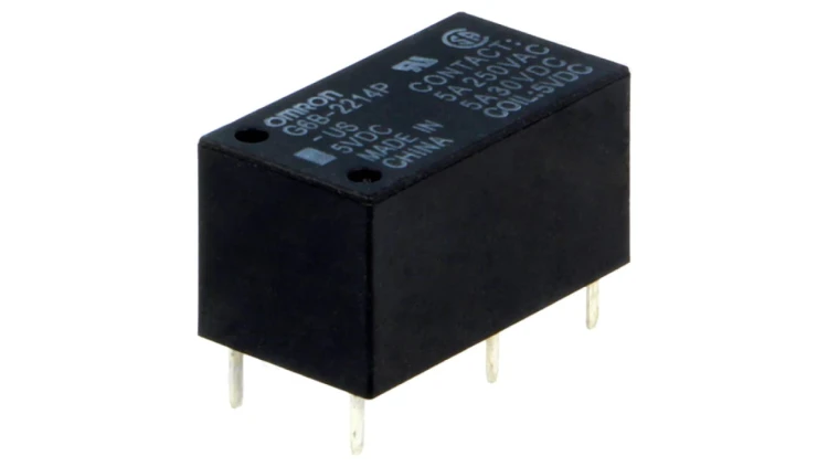 Przekaźnik elektromagnetyczny DPST-NO Ucewki 5VDC 5A/250VAC G6B-2214P-US 5VDC
