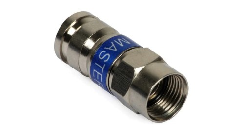 Złącze kompresyjne typ F dla kabla RG6 MASTER, niebieski F6/MASTER