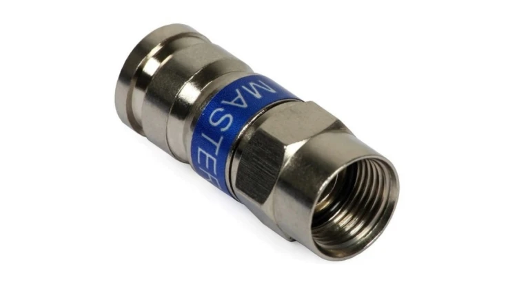 Złącze kompresyjne typ F dla kabla RG6 MASTER, niebieski F6/MASTER
