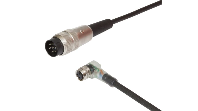 Kabel połączeniowy, 1,5 m, M8 żeński (gniazdo) 3pin kątowy, Binder 680 męski (złącze) 7pin, VK15E187