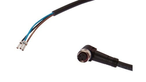 Kabel połączeniowy, 3m, M8 3pin Kątowy, Końcówka wolnej żyły Prosta, 3x0,34mm², VK300071