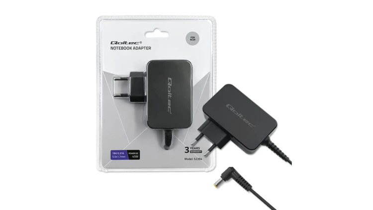Qoltec Zasilacz do laptopa Acer 45W 19V 2.37A 5.5*1.7