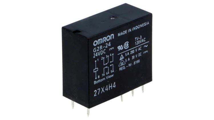Przekaźnik elektromagnetyczny DPDT Ucewki 24VDC 4A/250VAC G2R-24 24VDC