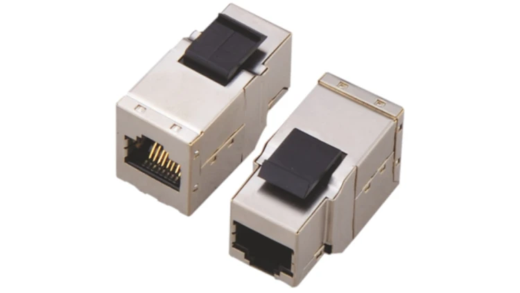Łącznik modularny keystone 2xRJ45 8P8C kat.6A ekranowany FTP ALANTEC