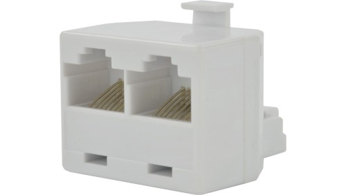 Rozdzielacz telefoniczny RJ45 8P8C 1 wtyk / 2 gniazda kat.3