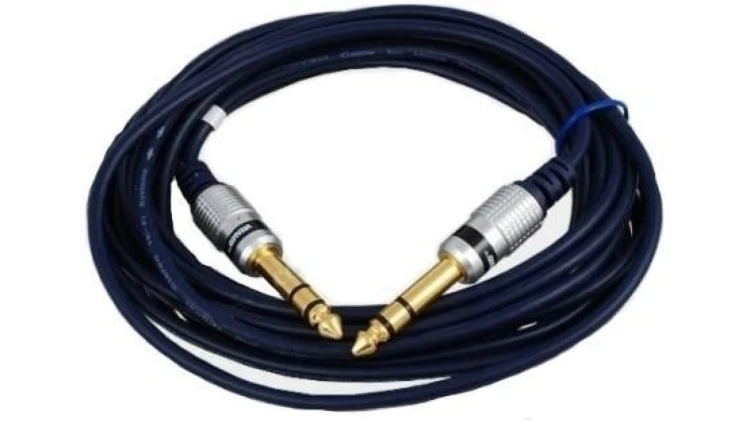 VITALCO MK61 Kabel instrumentalny Audio Jack 6,3mm Stereo (wtyk / wtyk) 1,5m