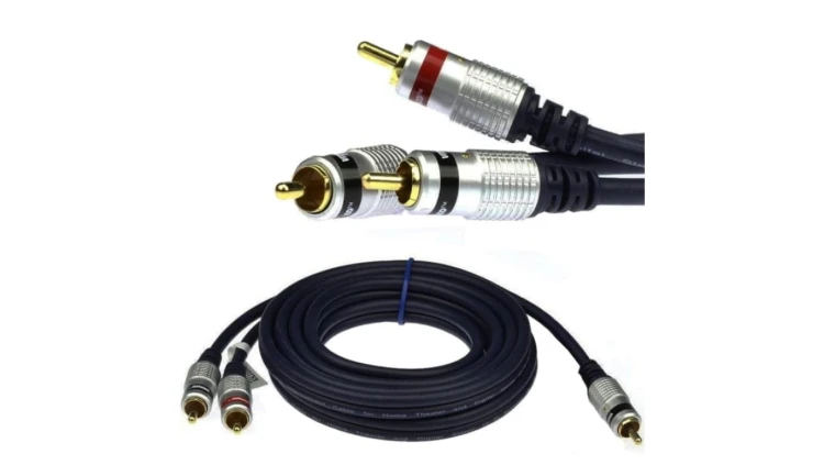 VITALCO RKD180 Kabel Audio do Subwoofera 1x RCA Cinch (wtyk) / 2x RCA Cinch (wtyk) 1,5m