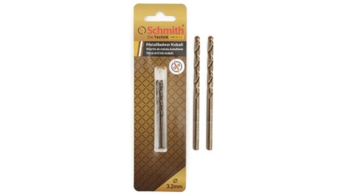 Wiertło do metalu kobaltowe 3,5mm wiertła 2szt HSS-Co Schmith