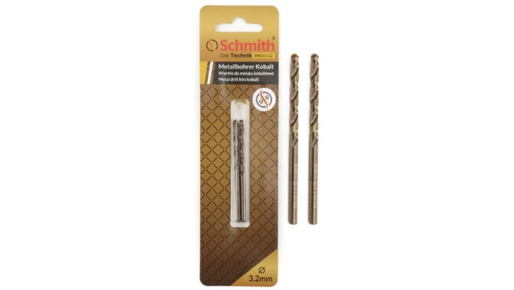 Wiertło do metalu kobaltowe 3,5mm wiertła 2szt HSS-Co Schmith