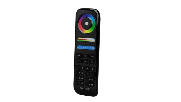 Pilot Kontroler led RGBWW 5-in-1 8 stref 2,4ghz MI-Light RGB + CWiWW fut089b czarny