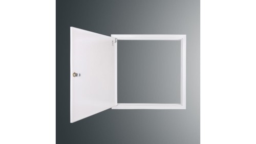 Drzwiczki rewizyjne SP 500x500 RAL9003, kołnierz szer.2,5cm