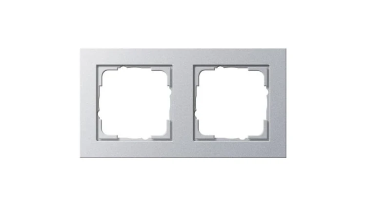 Gira Ramka podwójna Gira E2 kolor aluminiowy