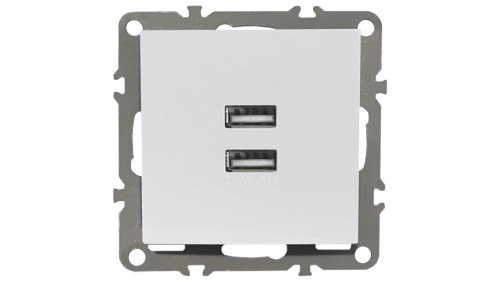 QUADRA GNIAZDKO PODTYNKOWE USB 2.1A DO RAMKI