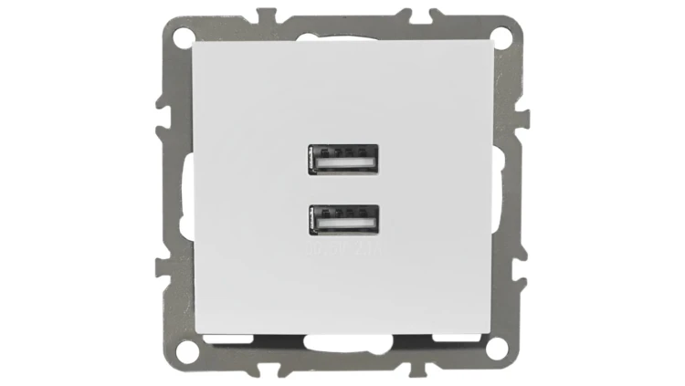 QUADRA GNIAZDKO PODTYNKOWE USB 2.1A DO RAMKI