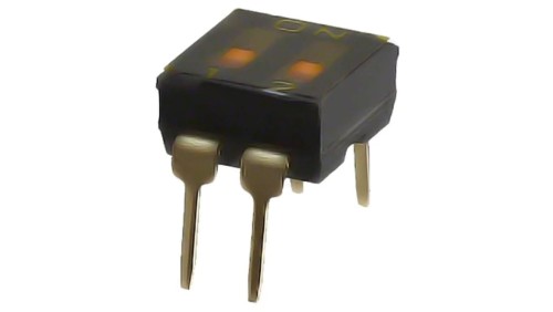Przełącznik DIP-SWITCH Ilość sekcji 2 ON-OFF 0,025A/24VDC A6T-2102