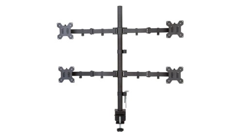 Uchwyt biurkowy poczwórny monitor LED/LCD 13-27 Cali 40Kg Czarny ICA-LCD 382-Q