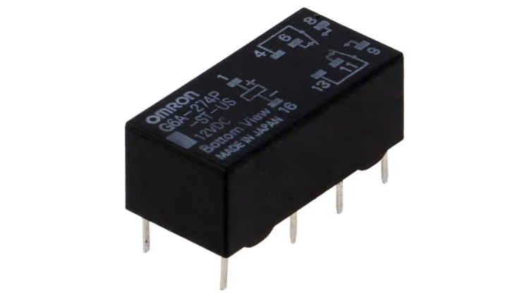 Przekaźnik elektromagnetyczny DPDT Ucewki 12VDC 0,5A/125VAC G6A-274P-ST-US 12VDC