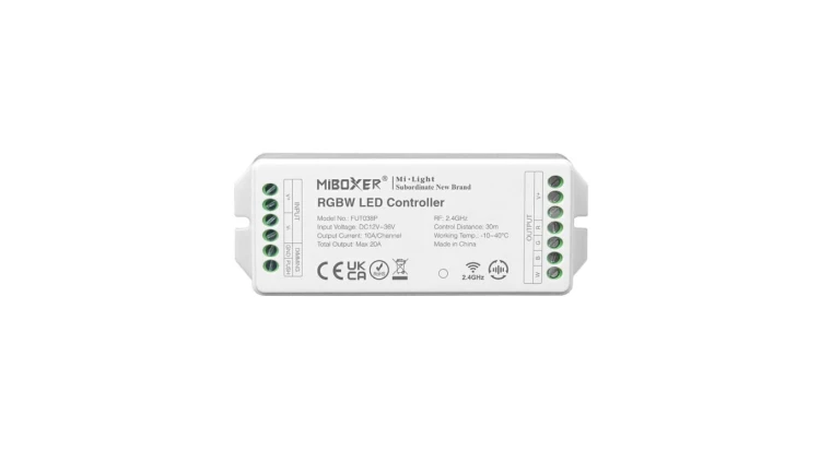 Kontroler led strefowy RGBW 20A 240W 12V strefowy RF 2,4ghz MI-Light FUT038p