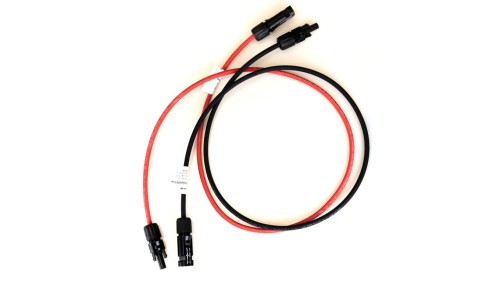 SET 6mm2 Kabel fotowoltaiczny Czerwony Czarny MC4 + WTYCZKA PV 2x1m