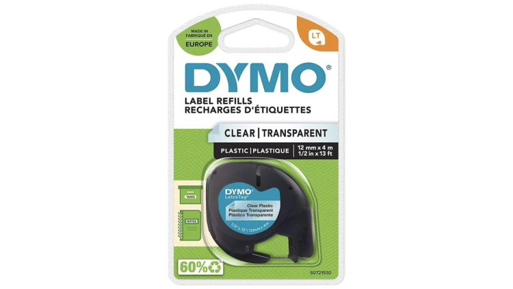 Taśma DYMO LT plastikowa 12mm / 4m przezroczysta 91221