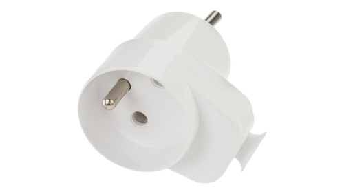 Wtyczka kątowa na kabel + gniazdo 16A