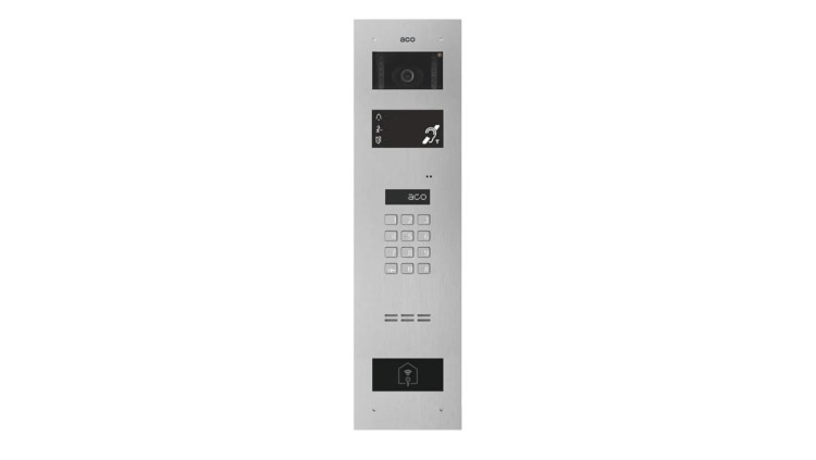 ACO Panel INSPIRO PMR 1+ Wideodomofon cyfrowy z zamkiem szyfrowym, modułem dla osób z niepełnosprawnościami i czytnikiem zbliżen