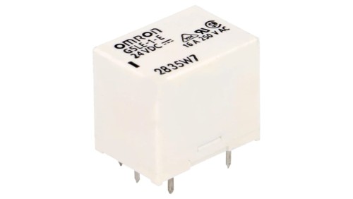 Przekaźnik elektromagnetyczny SPDT Ucewki 24VDC 16A/250VAC G5LE-1-E 24VDC