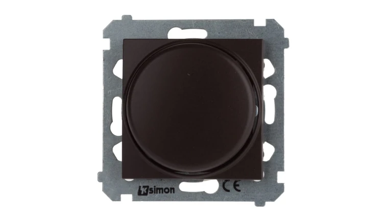 Simon 54 Ściemniacz naciskowo-obrotowy moduł 20–500W brąz mat DS9T.01/46